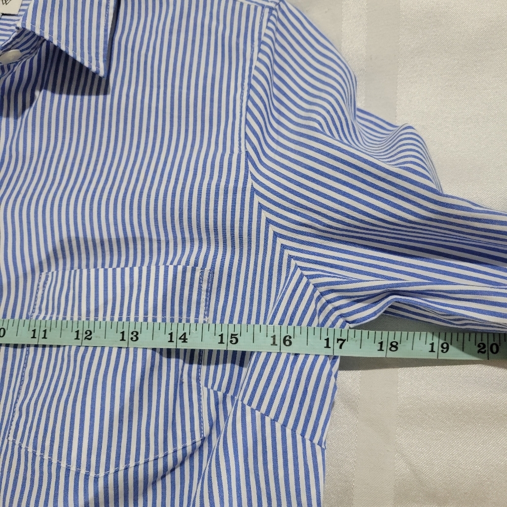 J Crew Factory Button-up cotton poplin shirt in signature fit BU009 NWT Sz XS - Picture 5 of 7